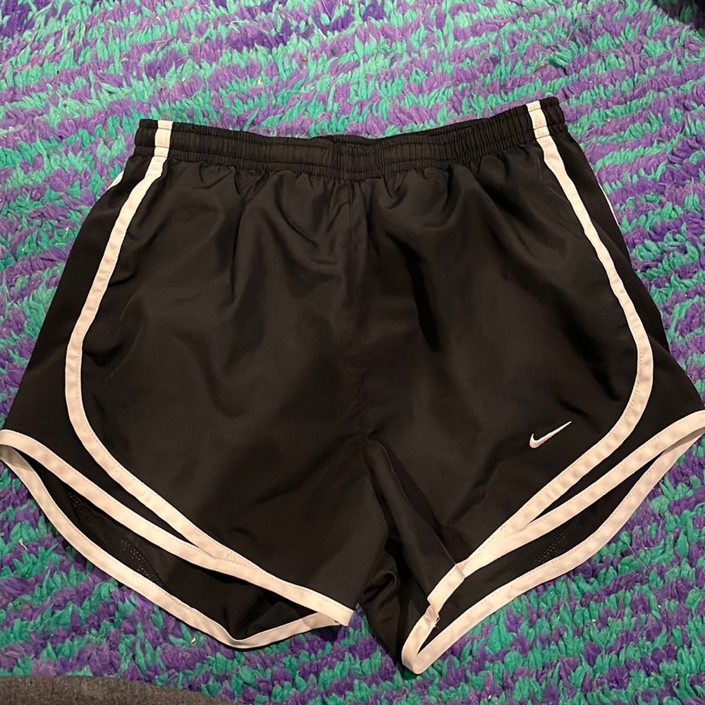 Black nike running shorts